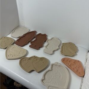 Set of 10 cookie molds.